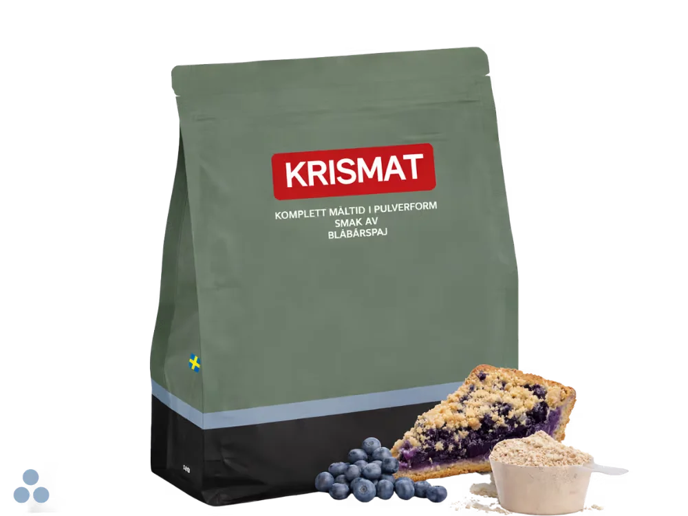 Krismat – Blåbärspaj, påse på 1 kg
